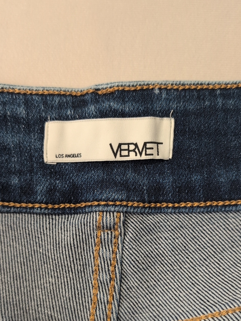 Vervet Jeanne High-Rise Stretch Slim Straight Jeans Acid Wash Size 32 - Picture 4 of 15
